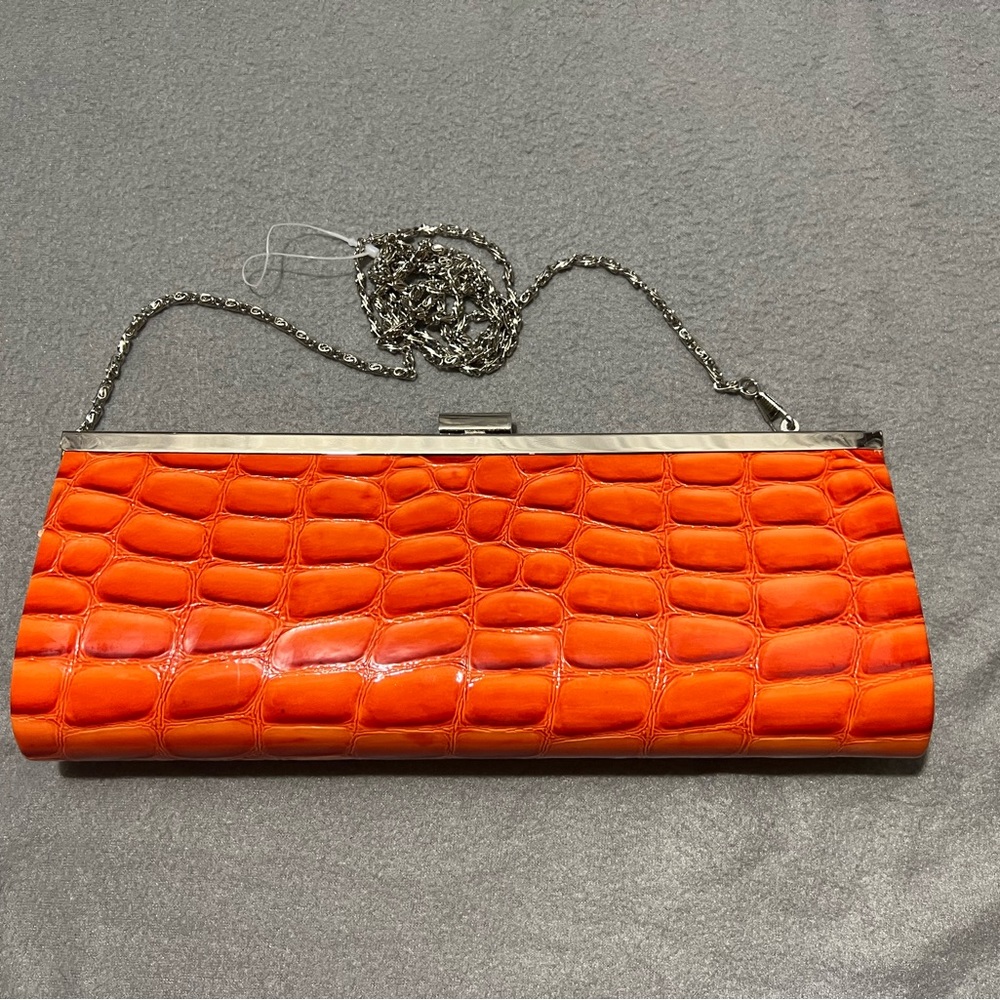 Orange Clutch Bag